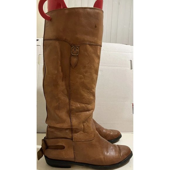 Long Life Women's  Size 6 brown leather knee high riding boots shoes - Picture 4 of 6